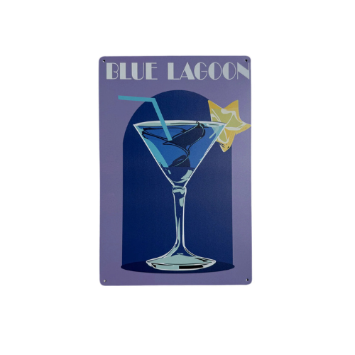 Wandbord Blue Lagoon