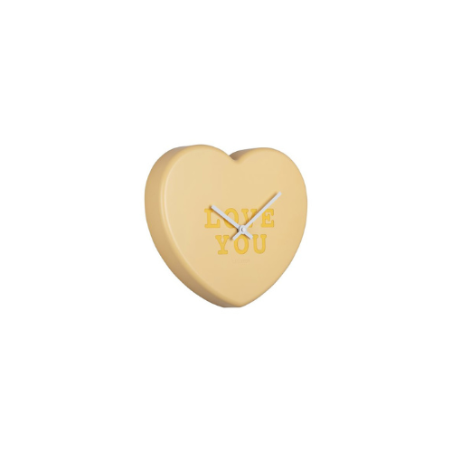 Wandklok Heart Candy 'Love You'