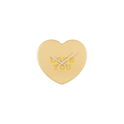Wandklok Heart Candy 'Love You'
